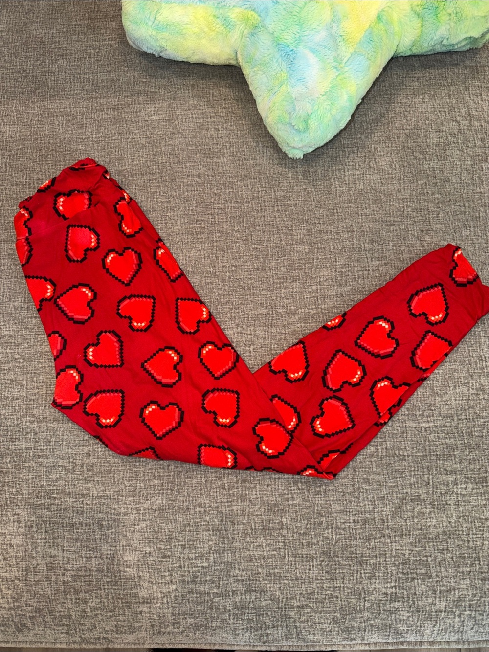 Lularoe Digital Heart Leggings